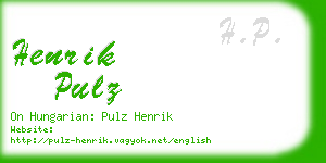 henrik pulz business card
